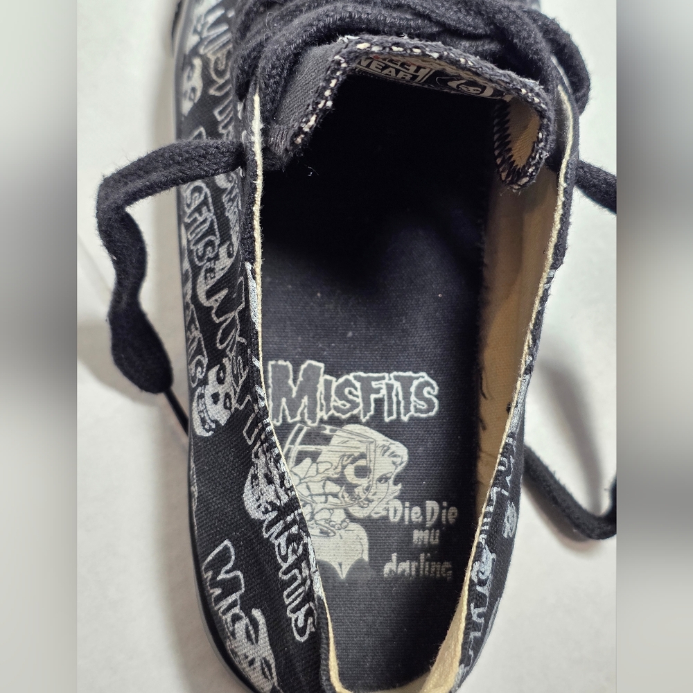 Rare Vintage The MisFits Sneakers Mens 8 Vision Street Wear Crimson Ghost Punk - Picture 9 of 11
